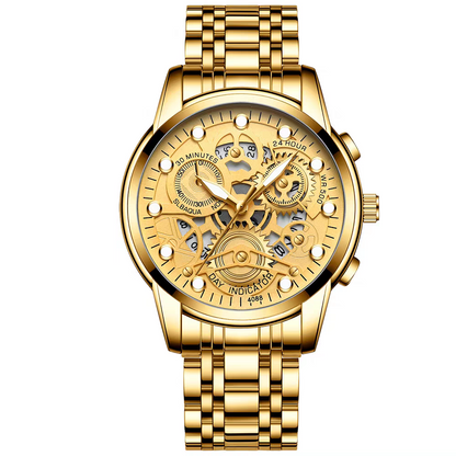 Power Brand Luxury Stainless Steel 1699 NEW (SKELETON) Wrist watch
